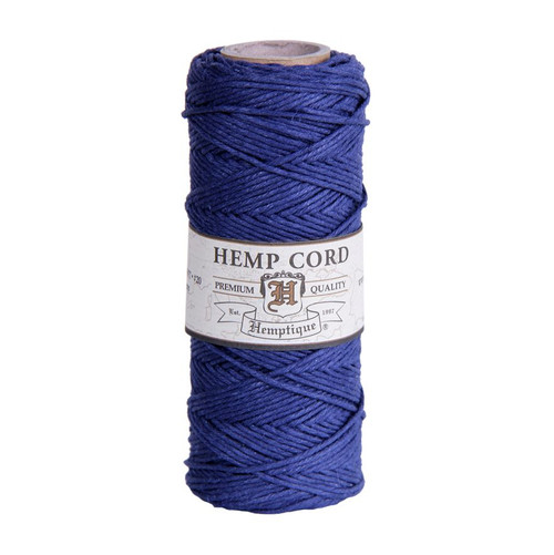 Hemp Cord, Navy Spool 205'