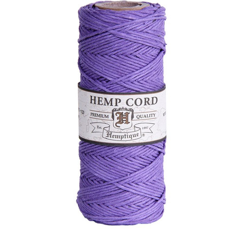 Hemp Cord, Lavender Spool 205'