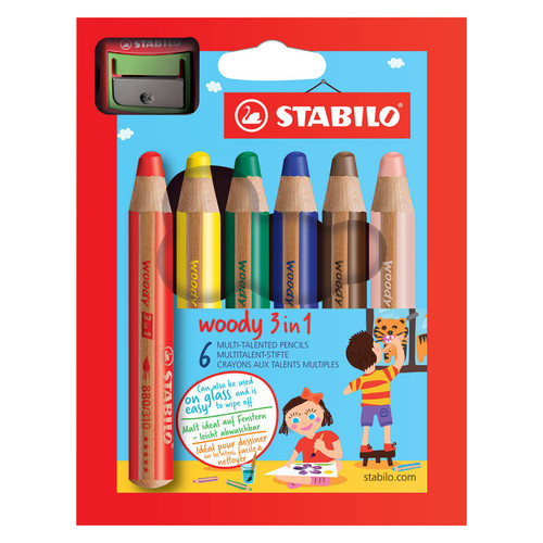 Stabilo Woody 3 in 1 Pencil Sets