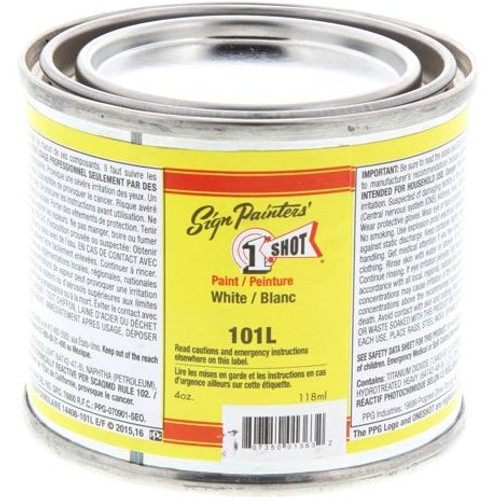 1-Shot 101-L Lettering Enamel White (4 oz)