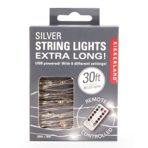 Silver String Lights, 30'