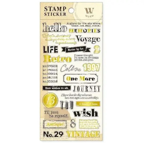 Word Stamp Stickers