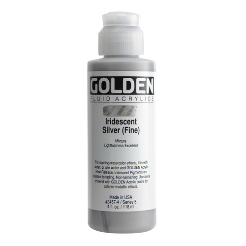 Golden Heavy Body Acrylic - Iridescent Stainless Steel (Fine) 2 oz.