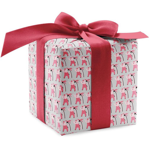 Pink Elephant Gift Wrap Roll