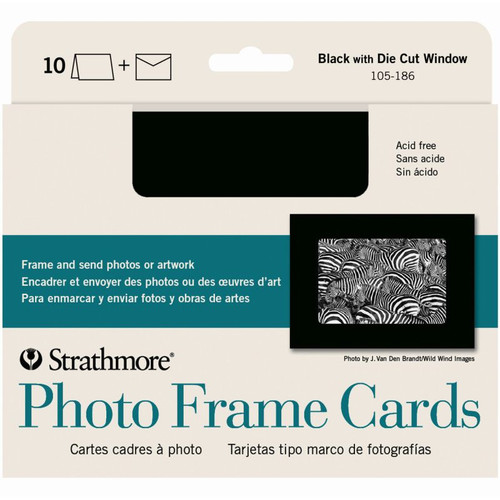 Strathmore Photo Frame Cards, Black
