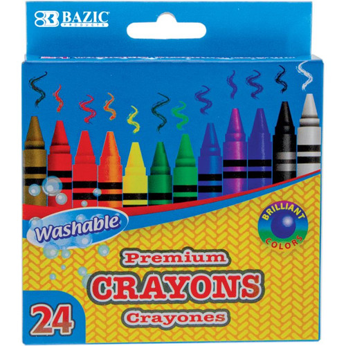 Bazic Crayons, Set of 24