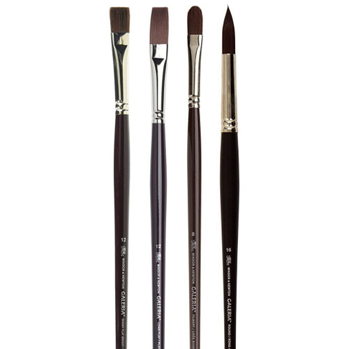 W&N Galeria Acrylic Brushes, Long Handle