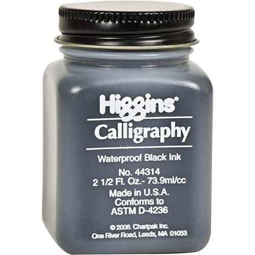 Higgins Black Calligraphy Ink