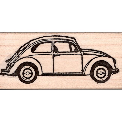 VW Beetle Rubber Stamp