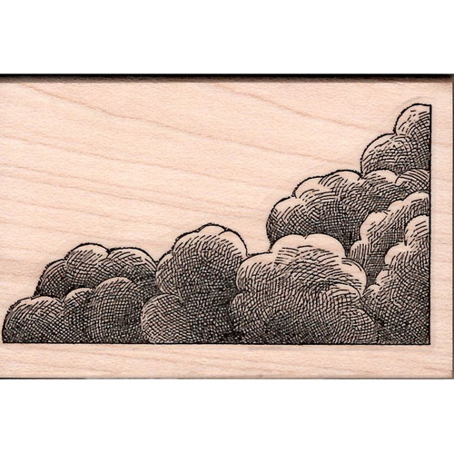 Right Cloud Rubber Stamp