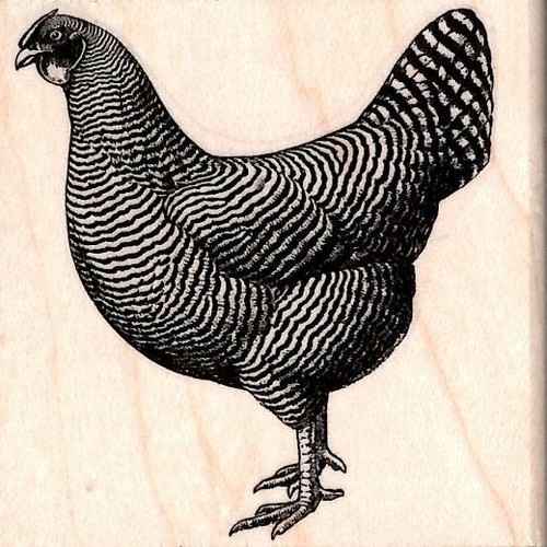 Hen Rubber Stamp