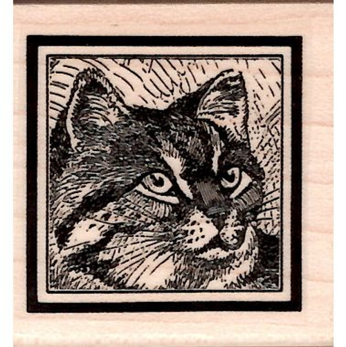 Rubber Stamp, Cat Face