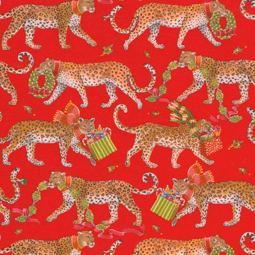 Gift Wrap Roll, Christmas Leopards