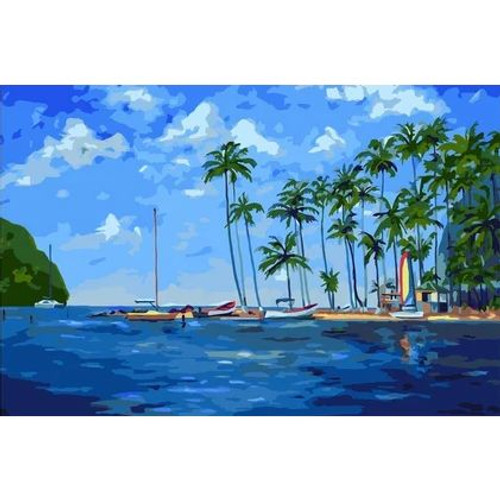 Paint by Numbers, Marigot Bay St-Lucia