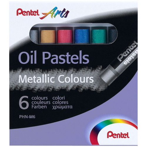 Pentel Oil Pastels, Metallic Set