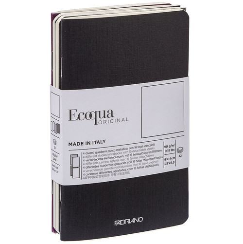 Ecoqua Notebook Set, Dark Colors