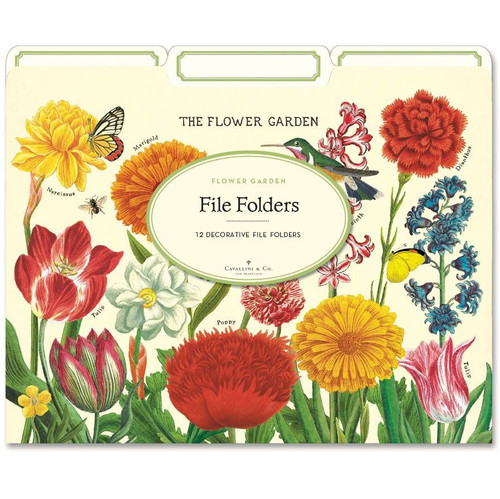 File Folders Set, Flower Garden