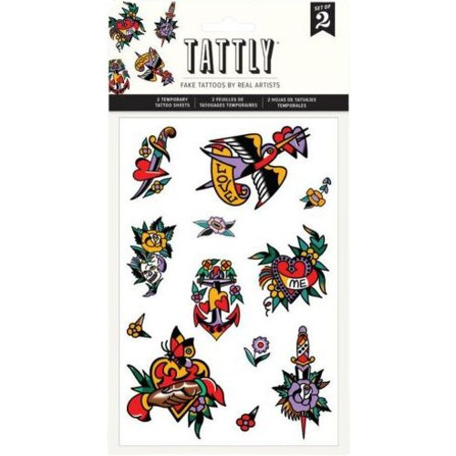 Love Motifs Temporary Tattoos