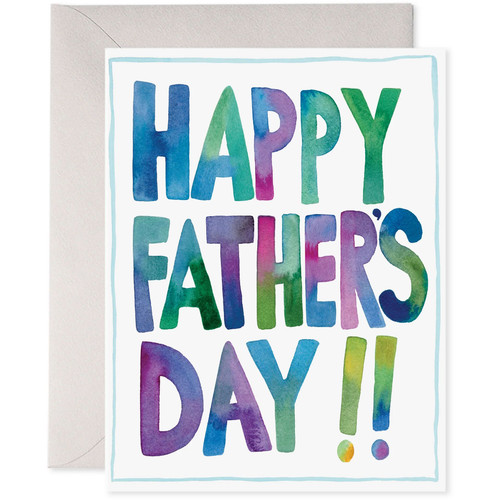 Father's Day Watercolor Card