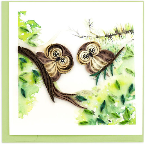 Quilled Owlets Card