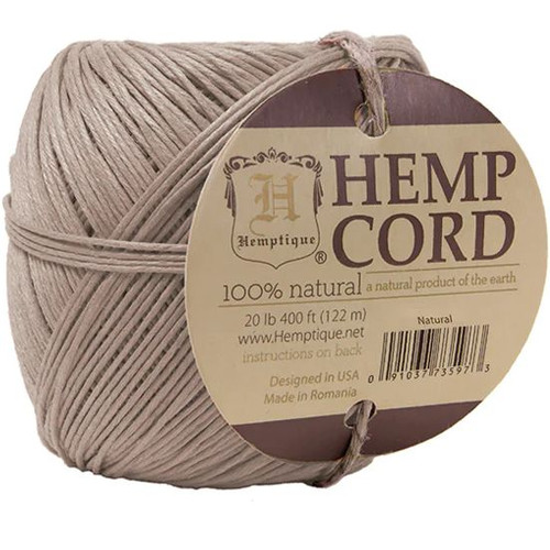 Hemp Cord Ball, Natural 20 lb