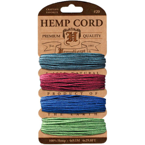 Hemp Cord Card, Earthy Pastels