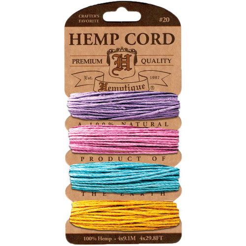 Hemp Cord Card, Pastel