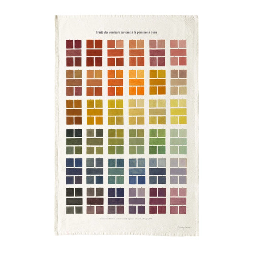 Tea Towel, Watercolor Swatches