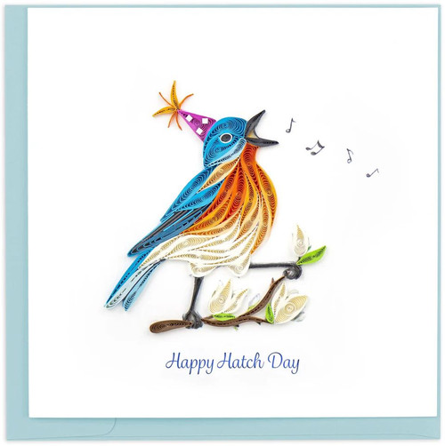 Quilled Happy Hatch Day Card