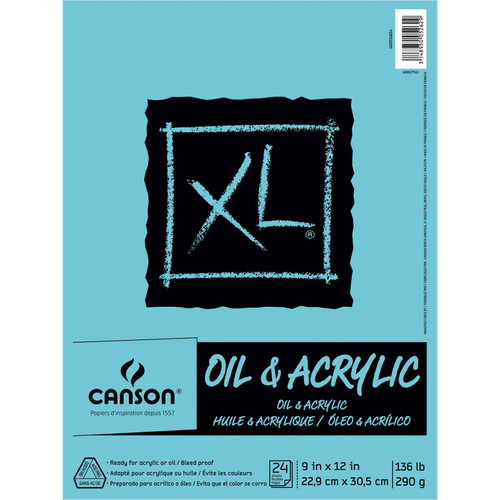 Canson XL Oil & Acrylic Pad, 9" x 12"