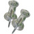 Hillman Clear Push Pins, 40 Pack