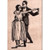 Dancing Couple Rubber Stamp