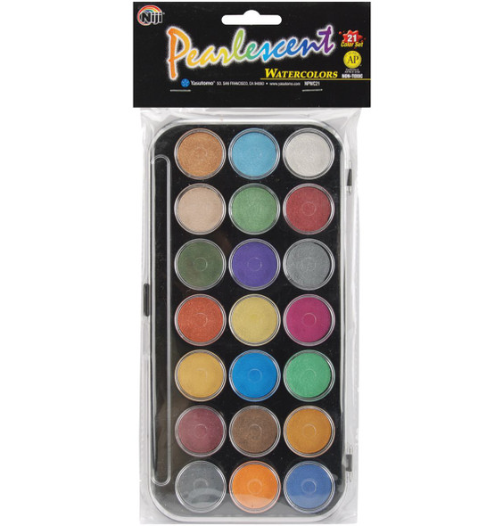 Finetec Pearlescent Watercolors, Set of 24 - FLAX art & design