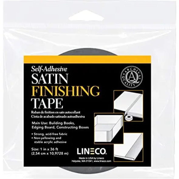 Lineco Satin Finishing Tape, Black