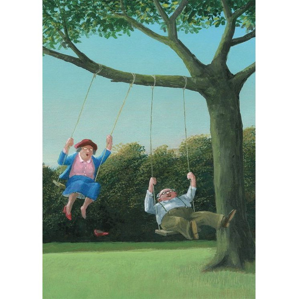Swinging In The Park Notecard