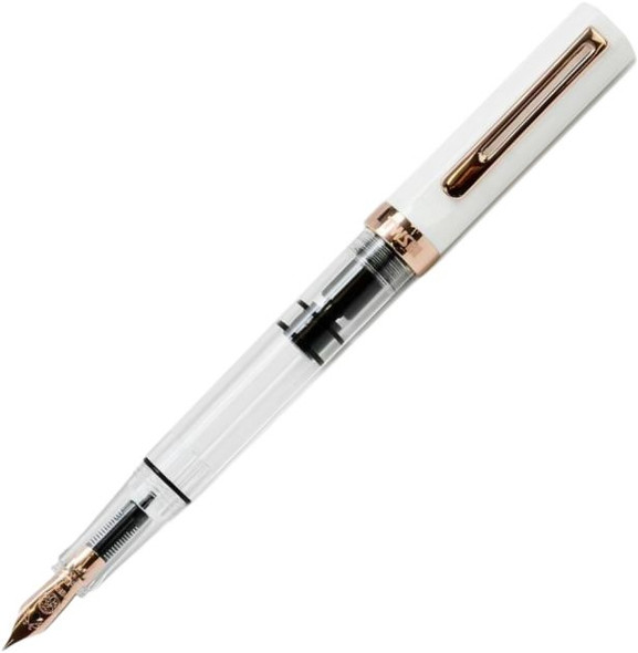 TWSBI Eco Fountain Pen, White/ Rose Gold