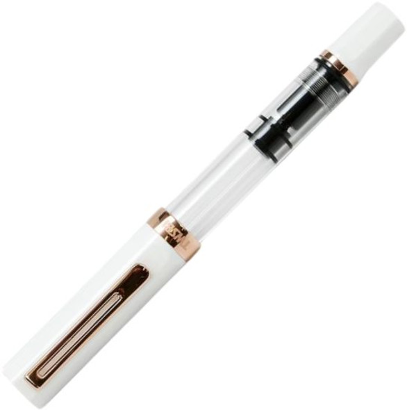 TWSBI Eco Fountain Pen, White/ Rose Gold