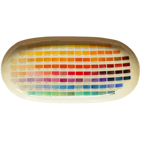 Oval Enamel Tray, Nomenclature of Colors