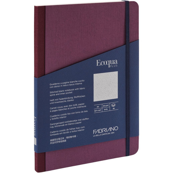 Ecoqua Plus Fabricbound Notebooks A5, Blank