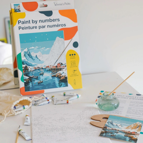 Paint by Numbers Kit, Lofoten Islands