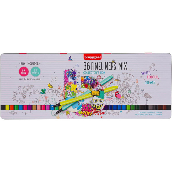 Bruynzeel Fineliner, Set of 36