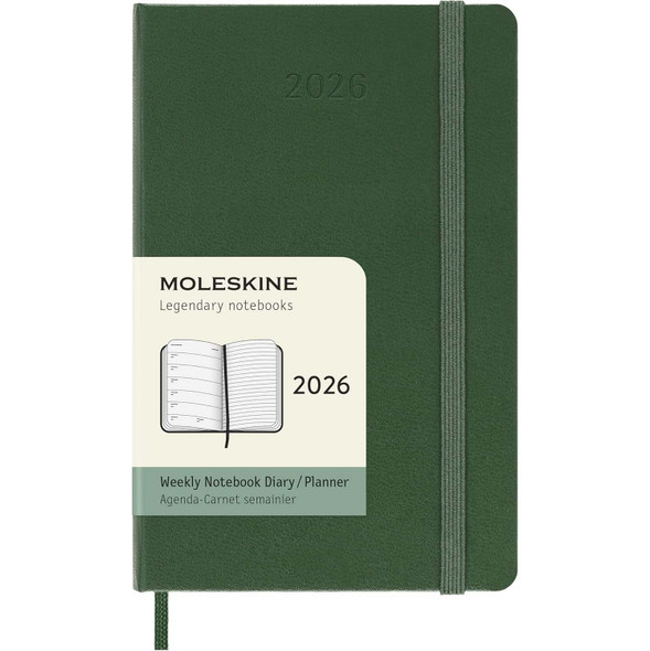 Moleskine 2026 12M Weekly Planner, Green