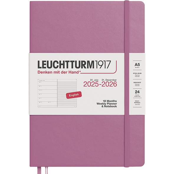 Leuchtturm 2026 18M Weekly Planner, 5.75" x 8.25" Leuchtturm 2026 18M Weekly Planner, 5.75" x 8.25"