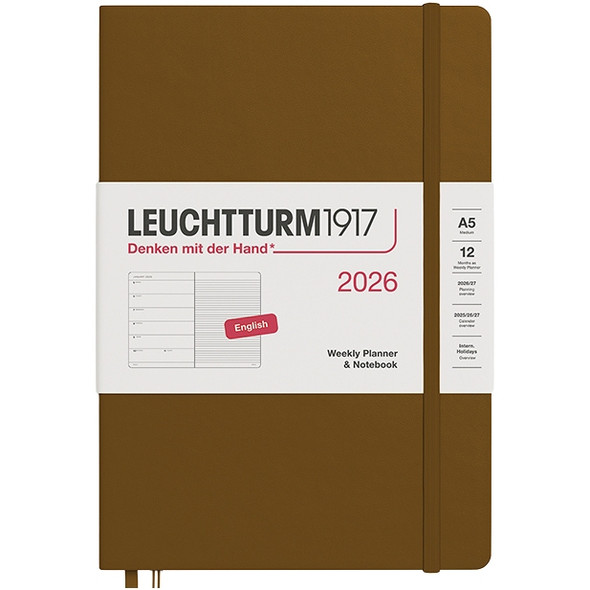 Leuchtturm 2026 12M Weekly Planner, 5.75" x 8.25" Leuchtturm 2026 12M Weekly Planner, 5.75" x 8.25"