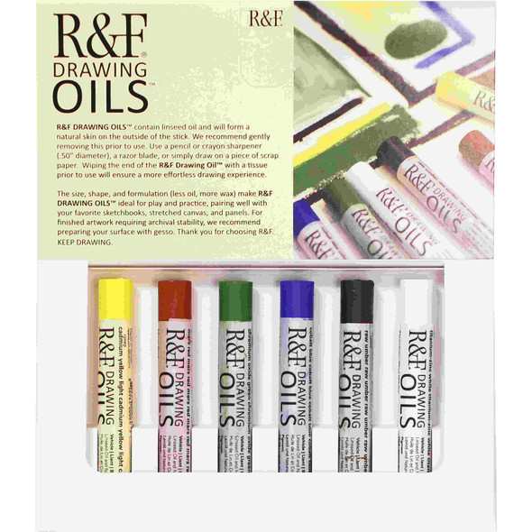 R&F Drawing Oil Set, Introductory R&F Drawing Oil Set, Introductory