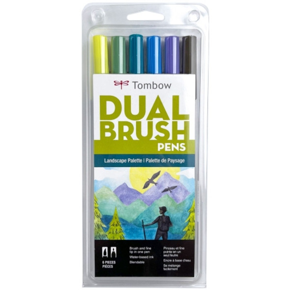 Tombow Dual Brush Pens, Landscape