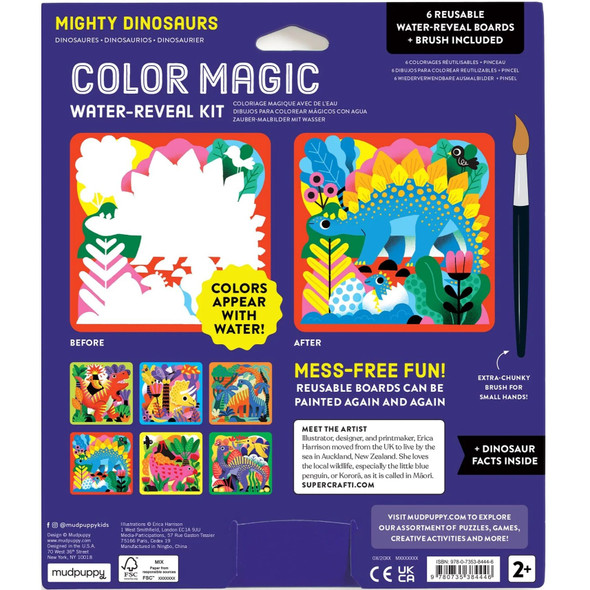 Mighty Dinosaurs Color Magic Water-Reveal Kit