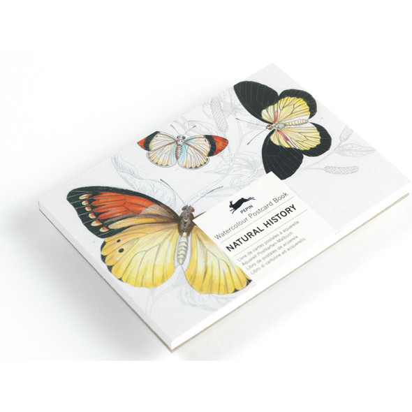 Postcard Watercolor Coloring Book, Natural History