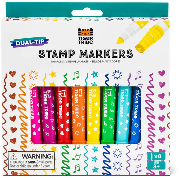 Dual Tip Stamp Markers, Set of 8