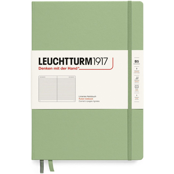 Leuchtturm Hardcover Composition Notebook, Ruled